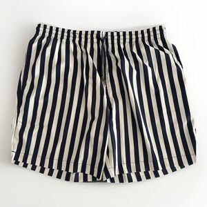 RSVLTS Dare Mighty Things Swim Shorts Men's Large Black White‎ Striped Trunks